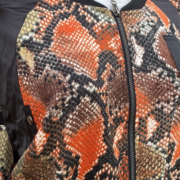 Tov Los Angeles Long Sleeve Snake Print Dress Size 44 - Picture 5 of 13